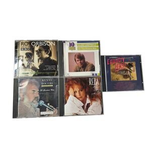 Lot of‎ 5 Country Music Greats CD’s Kenny Rogers Roy Orbison Reba Glen Campbell